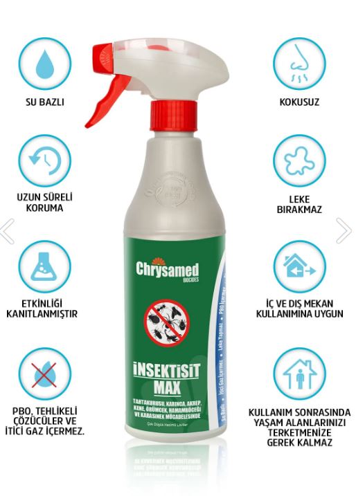 CHRYSAMED İnsektisit Haşere Mücadele İlacı - 500 ML - Görsel 2